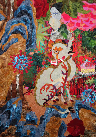 World war Covid-19 II - a Paint Artowrk by Jisang Kim